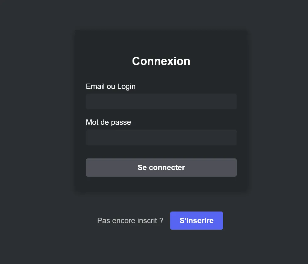 Aperçu de Application de messagerie